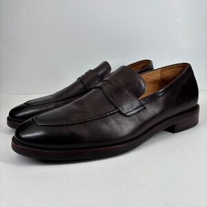 Warfield & Grand Murphy Men's US 15 Oxblood Leather Comfort Penny Loafers 150808